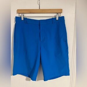 Nike Men's Vibrant Blue Flat Front Shorts